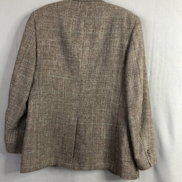 Vintage Golden Eagle Sports Coat Mens 40R Tan Taupe Wool? Classic USA Union Made - Picture 2 of 12